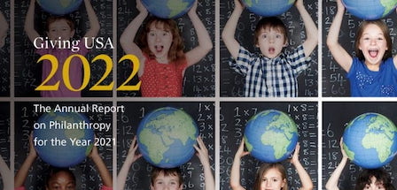 Giving USA 2022 - children holding globes