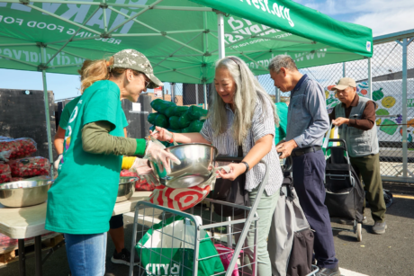 Volunteer serving