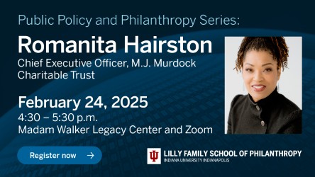 Public Policy and Philanthropy Series: Romanita Hairston