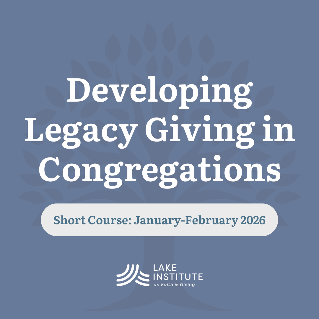 Developing Legacy Giving in Congregations