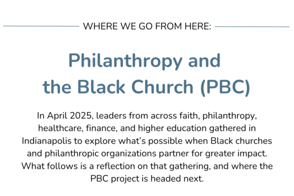 Image for Philanthropy and the Black Church: Where We Go From Here