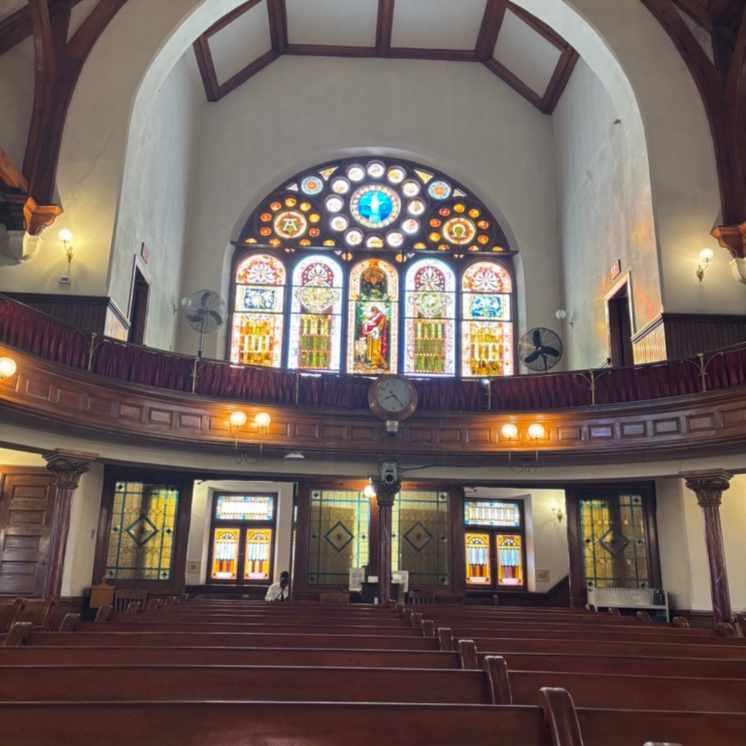 Interior of Mother Bethel African Methodist Episcopal Church in Philadelphia, PA